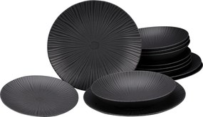 XXXLutz JEDÁLENSKÝ SERVIS Vesuvio black 12-dielne Creatable - Online Only bytové doplnky - 007768029101