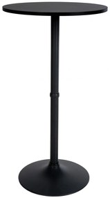 Barový stôl okrúhly DS25199, čierny / rám čierny - v108 x Ø60 cm