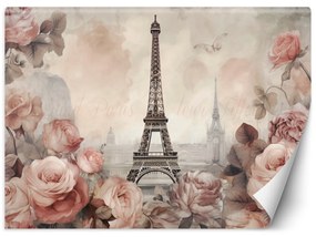 Fototapeta, Eiffelova věž Shabby Chic - 250x175 cm