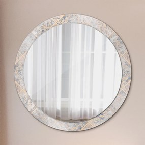 Okrúhle ozdobné zrkadlo Ošúchaný mozaik fi 90 cm