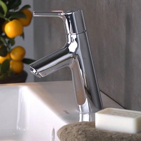 HANSGROHE Talis S páková umývadlová batéria s odtokovou súpravou Push-Open, výška výtoku 68 mm, chróm, 72011000