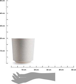Květináč ALOE Texelle 20,1 cm krémový
