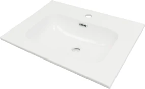 Deante Tubo, keramické umývadlo na zapustenie 603x460x175mm, biela lesklá, DEA-CTU_6U6W