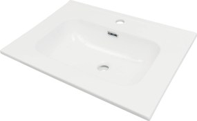 Deante Tubo, keramické umývadlo na zapustenie 603x460x175mm, biela lesklá, DEA-CTU_6U6W