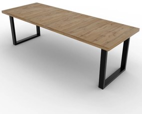 PLUTO II ROZKLADACÍ JEDÁLENSKY STÔL + 4 x STOLIČKA HORČICOVÝ ZAMAT 156 - 248 cm