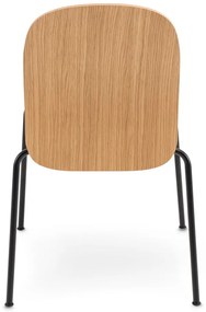 Stohovateľné jedálenské stoličky v súprave 2 ks v dekore duba v prírodnej farbe Book – Gazzda