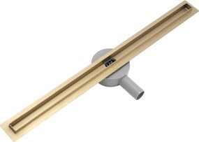 Rea Neo Slim Mirror Pro, odtokový sprchový žľab 50cm, zlatá matná, REA-G5692