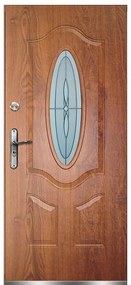 Dvere vchodové Florencja 90L zlatý dub