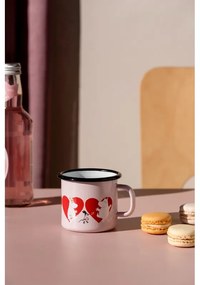 Hrnček Moomin Heart 0,25l, smalt / ružový