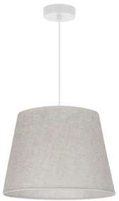 Závesné svietidlo Len1, 1x svetlobéžové textilné tienidlo, (fi 38 cm), w