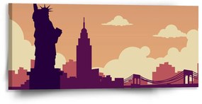 Sablio Obraz New York Socha slobody Art - 110x50 cm