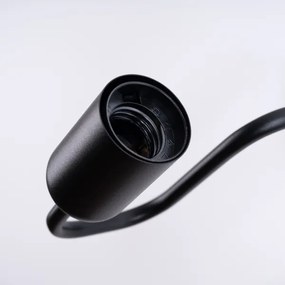 Sollux SL.1445 - Nástenná lampa VECTOR 1xE27/15W/230V čierna