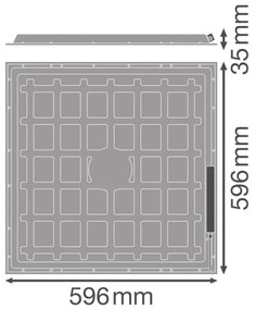 Osram - LED podhľadový panel ESSENTIAL LED/36W/230V 6500K