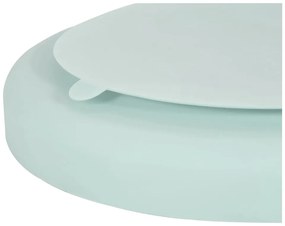 Svetlomodrý silikónový detský tanier 19x20,5 cm – Kindsgut