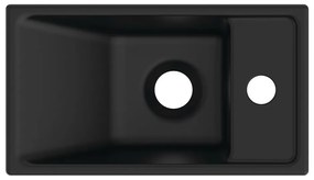 Matne čierne keramické umývadlo 37x21 cm i.Life S – Ideal Standard