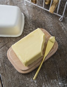 Box na máslo enamel biely MUZZA