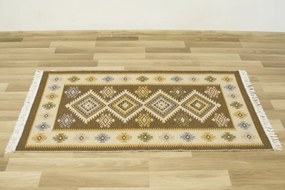 Obojstranný koberec / behúň Kilim medový