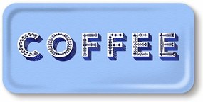 Podnos Coffee modrý 32x15 cm