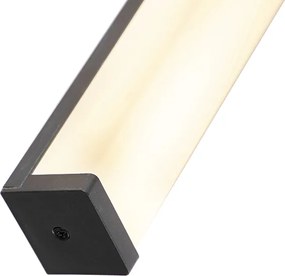 Moderné nástenné svietidlo do kúpeľne čierne 62 cm IP44 - Cascada