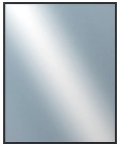 DANTIK - Zrkadlo v rámu, rozmer s rámom 40x50 cm z lišty Hliník čierna (7001021)