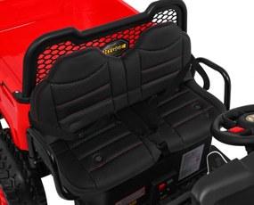 Ramiz Detské nákladné auto Farmer Truck pre 2 deti červené + pohon 4x4 + diaľkové ovládanie + sklápač + LED audio