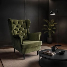 KRESLO UŠIAK BRUNO 2 CHESTERFIELD ROYAL VELVET 215