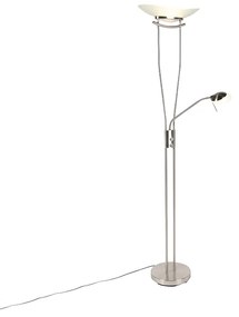 Moderná stojaca lampa oceľ vrátane LED a stmievača - Lexus