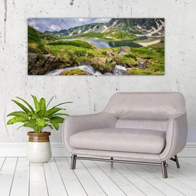 Obraz - Pohľad na horu Rila (120x50 cm)