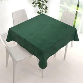 Biante Veľký zamatový štvorcový obrus Velvet Prémium SVP-012 Zelený 240x240 cm
