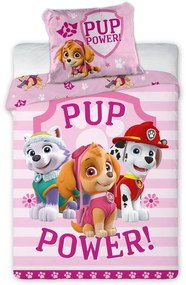 DETSKÉ BAVLNENÉ OBLIEČKY PAW PATROL 100X135 CM, 1KS 40X60 CM VZOROVANÉ