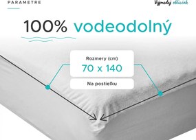 Nepremokavý froté chránič matraca GUARD 70 x 140 cm