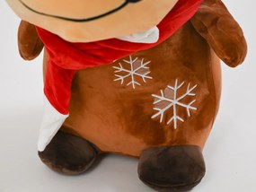 Plyšový SOBÍK s detskou dekou vo vnútri, hnedý