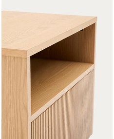 Nočný stolík v dekore duba v prírodnej farbe Helvine – Kave Home