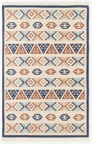 Ručne tkaný vlnený kelímový koberec Anisa