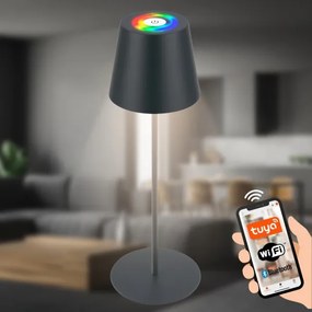 Briloner 7559015-LED RGB stolná lampa COLORIS 3,5W/5V IP44 2000mAh Wi-Fi Tuya