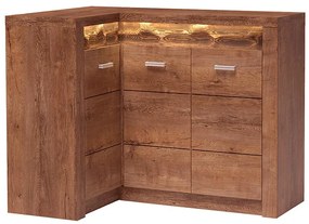 Komoda rohová Odraz Indianapolis I15K jaseň svetlý