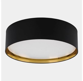 Stropné svietidlo BILBAO 4xE27/15W/230V pr. 60 cm čierna/zlatá