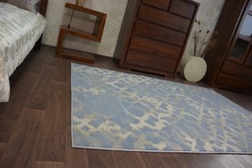 Kusový koberec DROP JASMINE 454 hmla/svetlomodrý