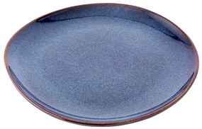 Altom Keramický plytký tanier Reactive Navy Blue25,5 cm