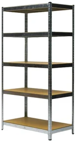 Fistar Regál 1800x600x400 mm zinkovaný  5-policový, nosnosť 875 kg