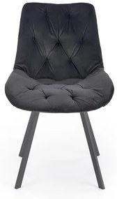 OTOČNÁ JEDÁLENSKÁ STOLIČKA TIARA ČIERNA