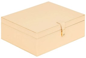 Šperkovnica Hanifa, 23,5x20,5x16,5x9 cm, béžová