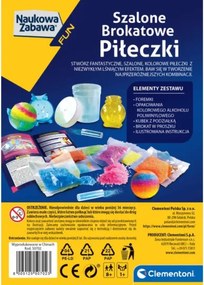 Vedecké zábavné laboratórium Clementoni 50702 trblietavé gulôčky