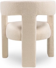 Dizajnové kreslo Lory bouclé béžové