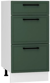 Kuchynská skrinka Emily D40S/3 zelená mat