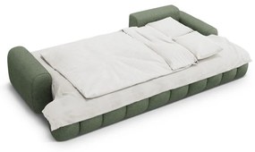 Zelená rozkladacia/s úložným priestorom rohová pohovka (pravý roh/s leňoškou) Linz – Cosmopolitan Design