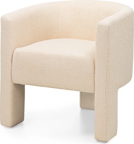 Designové křeslo Lorraine bouclé béžové