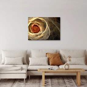 Obraz - Abstraktné ruže v ohnivých farbách (70x50 cm)