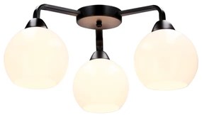 Prisadený luster CALDERA 3xE27/60W/230V čierna