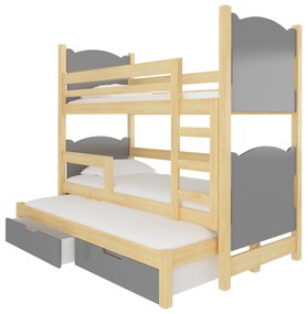 Poschodová detská posteľ 180x75 cm. Akcia -20%. Vlastná spoľahlivá doprava až k Vám domov. 1052136